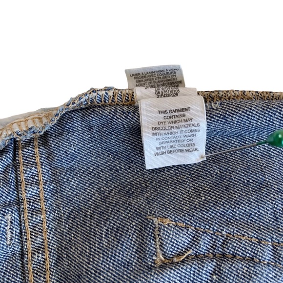 FREE PEOPLE DISTRESSED BLUE DENIM SHORTS - Picture 10 of 16